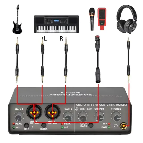 Brand New in Box Q24 Studio Sound Card Interface