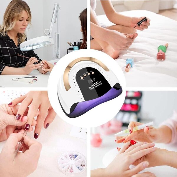 Lampe uv sèche-ongles professionnelle portable 268W