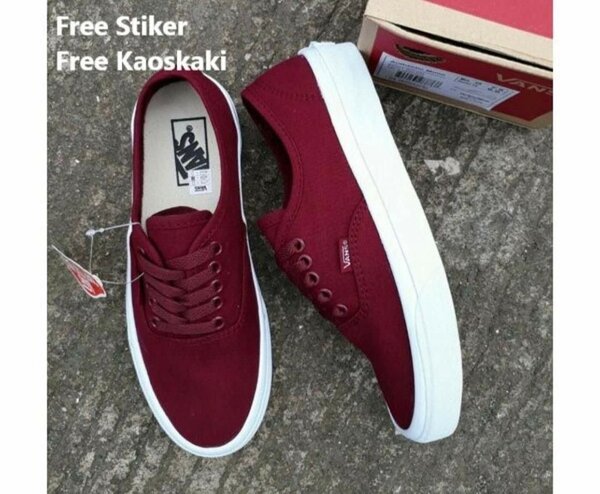 Vans de qualité couleur rouge bordeaux