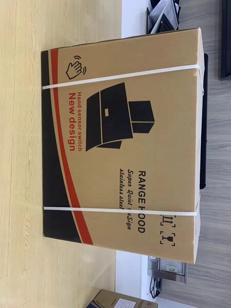 Range hood with hand sensor