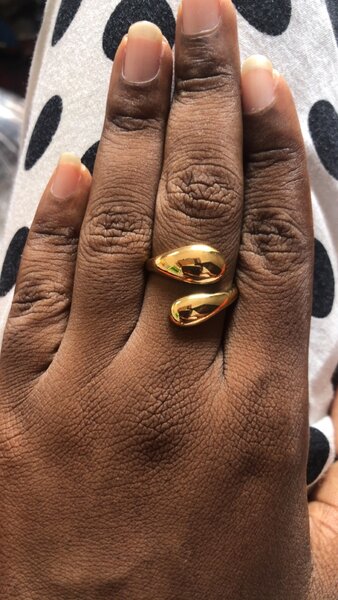 Bague élégante en acier inoxyd