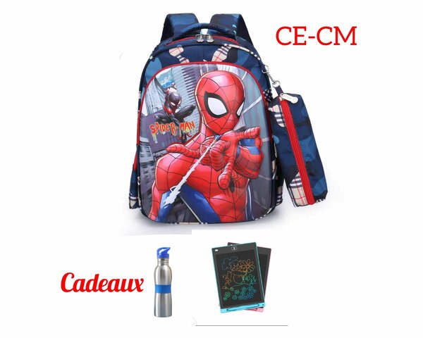 Sac à dos CE-CM Avec gourde et ardoise