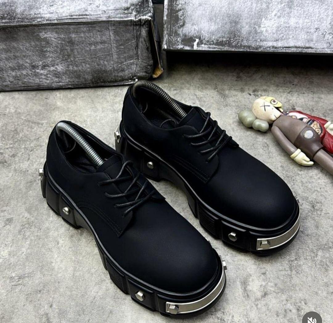 Men's Black Platform Shoes