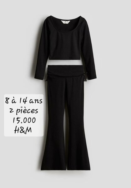 Ensemble 2 pièces H&M noir