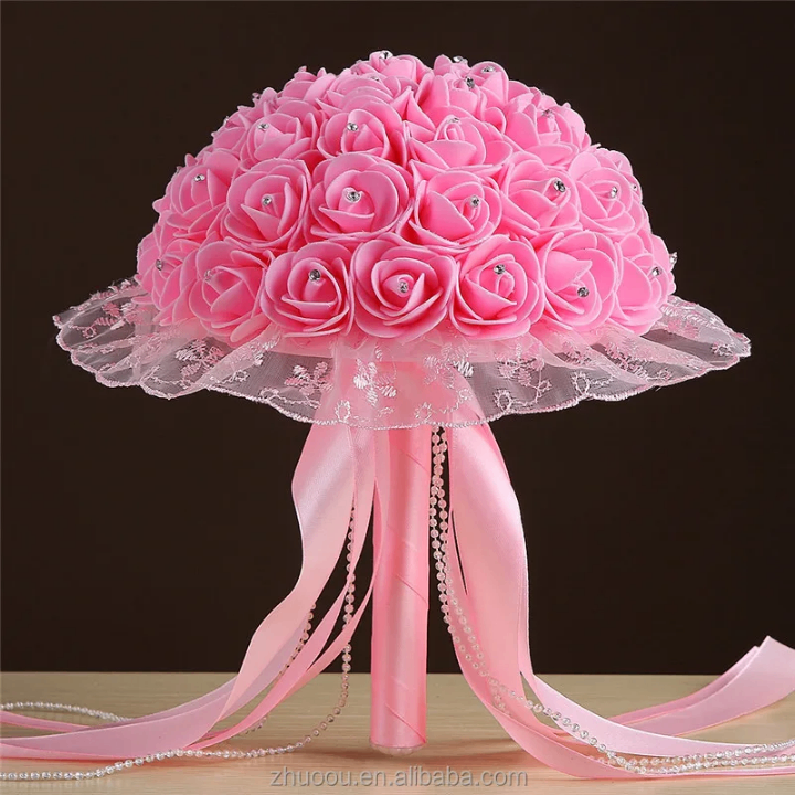 Bouquet de roses artificielles