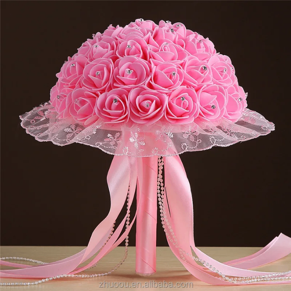 Bouquet de roses artificielles