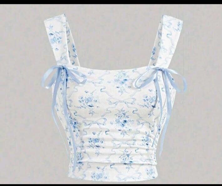 Blue shein top