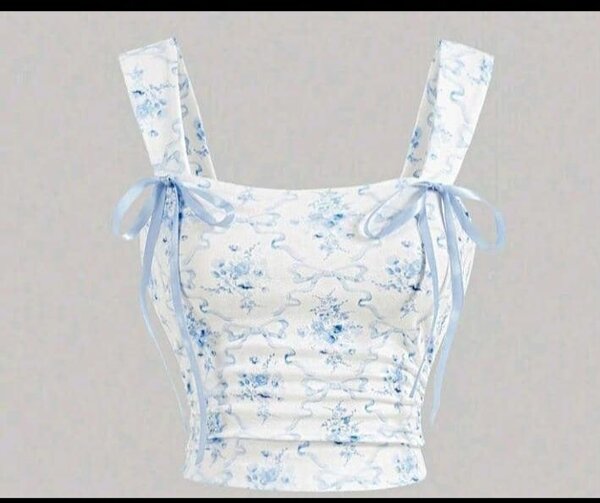 Blue shein top