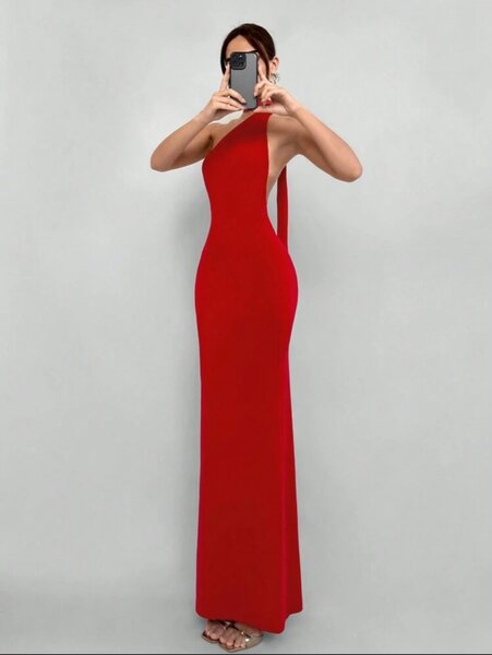 Long dinner date dress