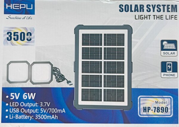 Système Solaire Portable 3500mAh