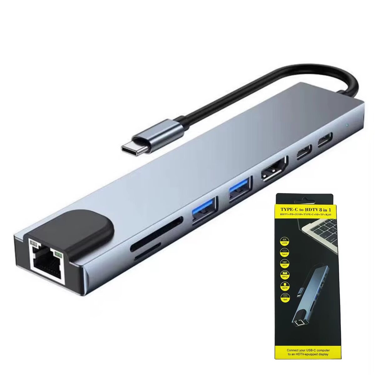 Adaptateur hub 8 en 1