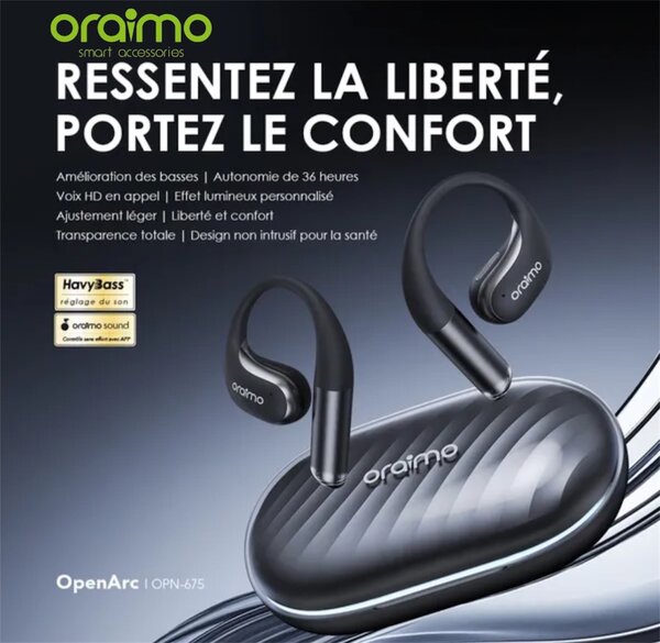 Bluetooth Oraimo Open Arc 36h