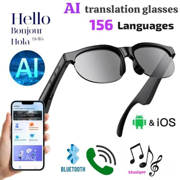 Lunettes traducteur AI