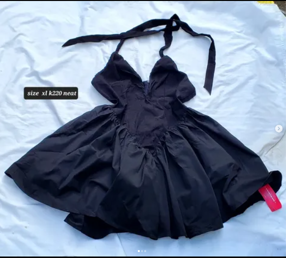 black dress