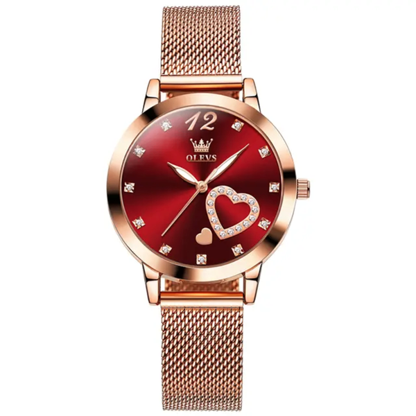 Montre Femme Élégante Rouge