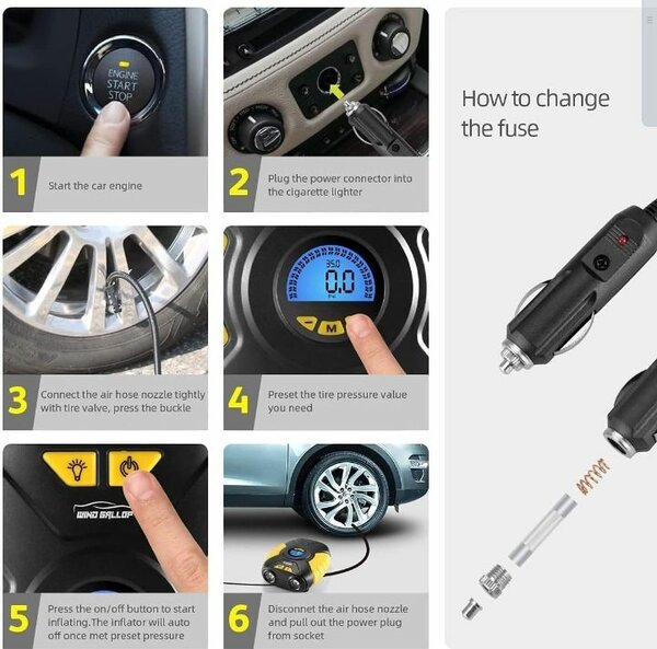 Gallop Digital Air Compressor. UK Brand
