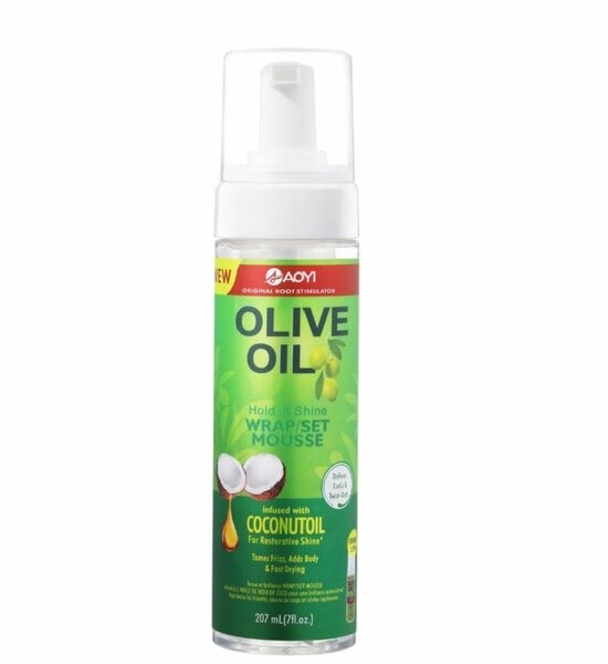 Mousse coiffante à l'huile d'olive