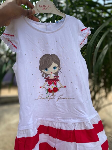 Robe Fille Motif Poupée