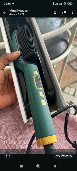 Brosse chauffante