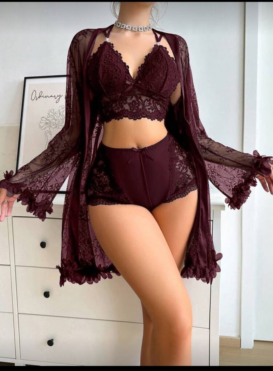 Ensemble lingerie dentelle élégante