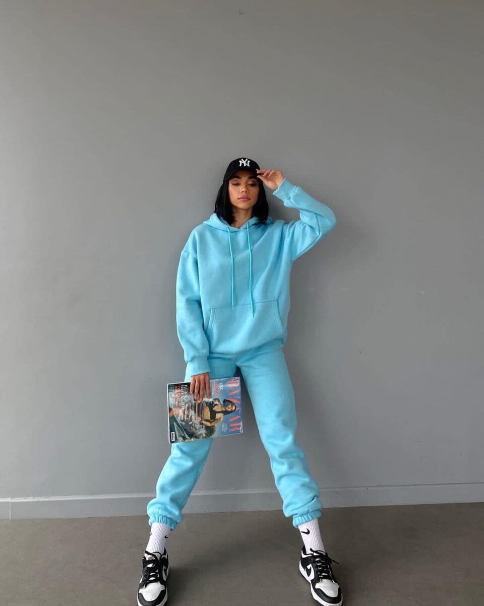 Ensemble de jogging bleu tendance