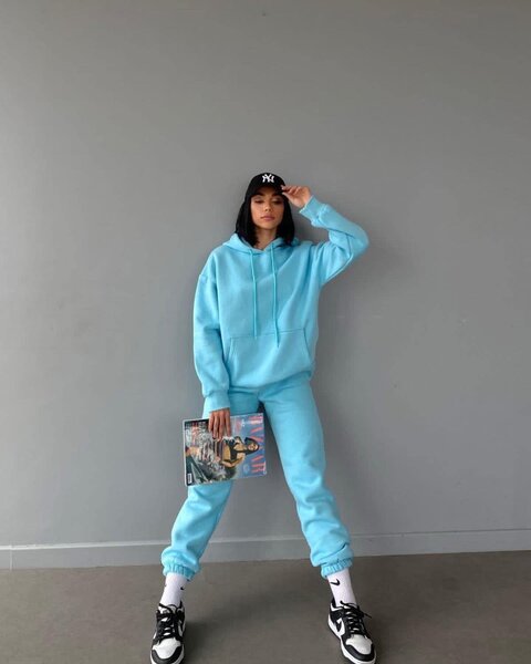 Ensemble de jogging bleu tendance