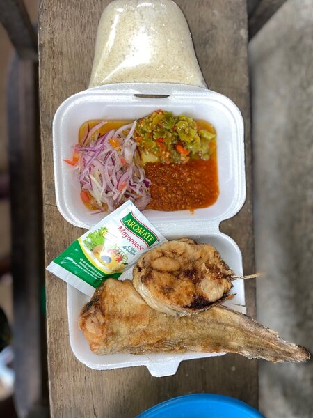 Attiéké + poisson