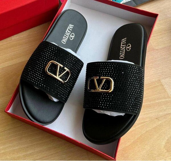 Branded Leather Slippers