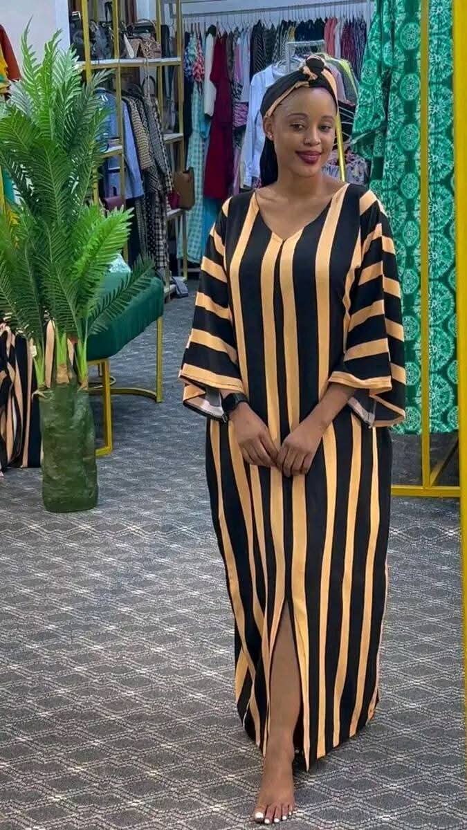 Robe maxi élégante à motifs
