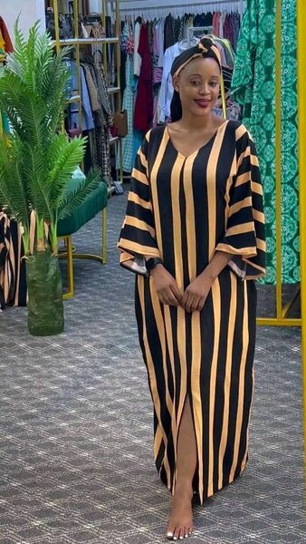 Robe maxi élégante à motifs