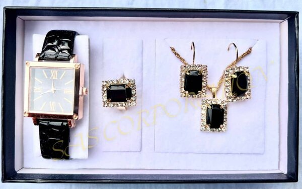 Ensemble Montre et Bijoux Élégant