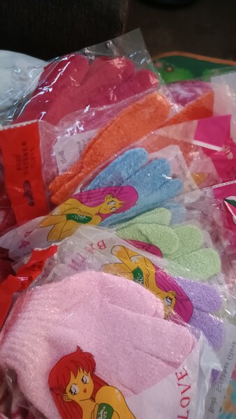 Gants de gommage