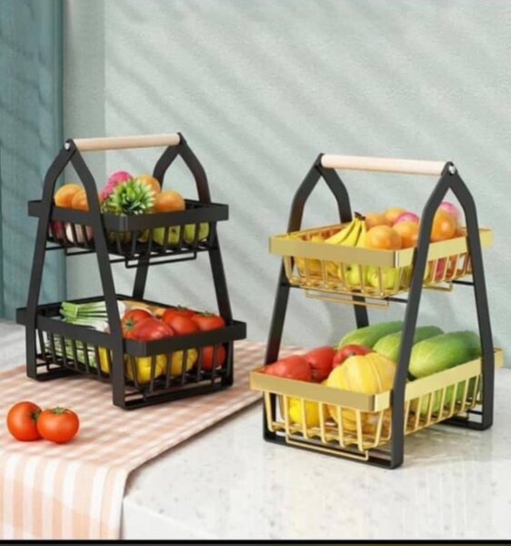 Fruits Basket -Black & Gold