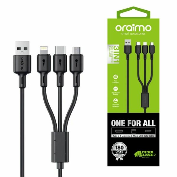 Câble 3 en 1 Oraimo
