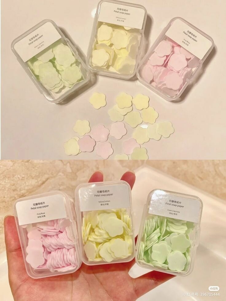 Pétales de savon parfumés