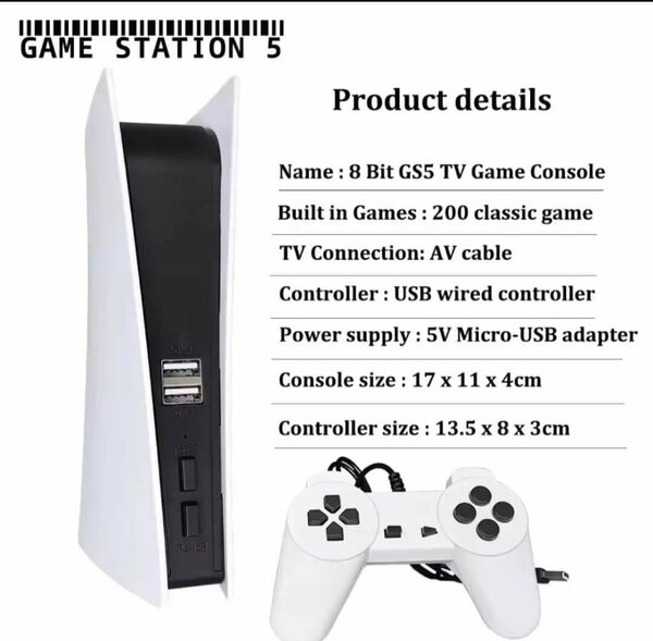 Console de jeux vidéo avec 2000 jeux classiques, console TV