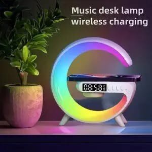 Réveil sans fil multifonctionnel haut-parleur APP RVB Light