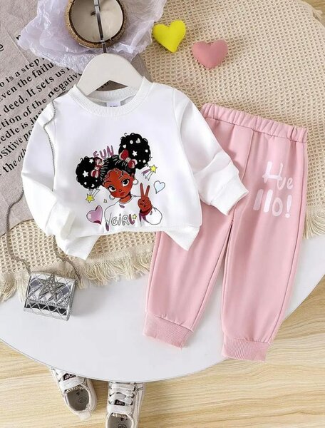 Ensemble enfant mignon rose
