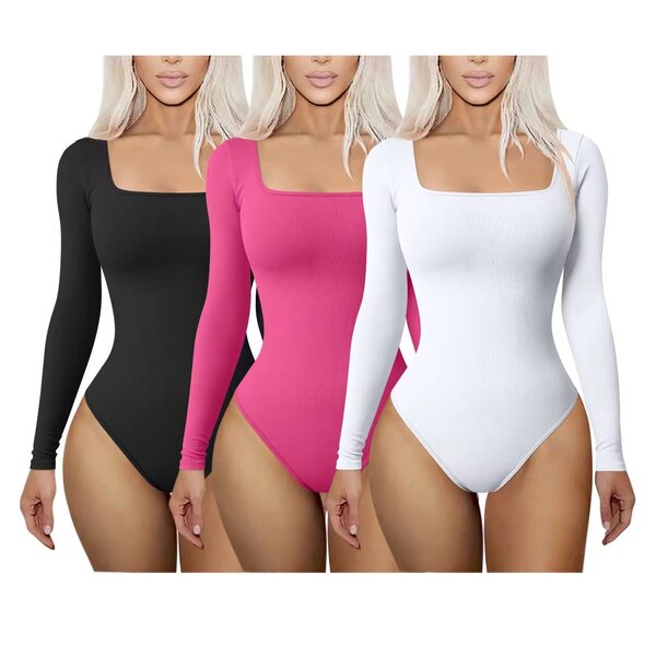 Body femme manches longues