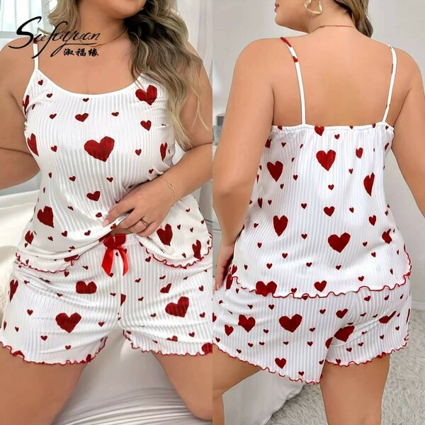 Pyjama Femme Cœur Confortable