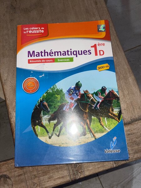 Livre Mathématiques 1ère D