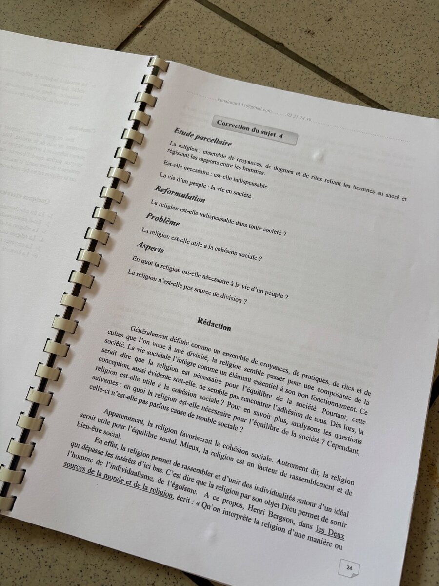 Livre de philosophie