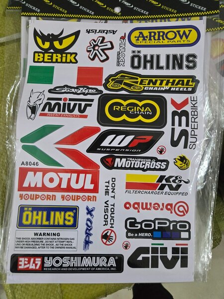 Autocollants Motos Course