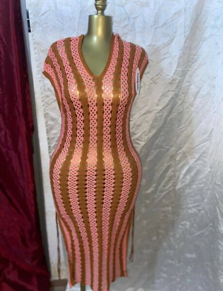 Robe Crochet Élégante Femme