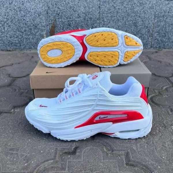 Sneakers Mode Blanc et Rouge