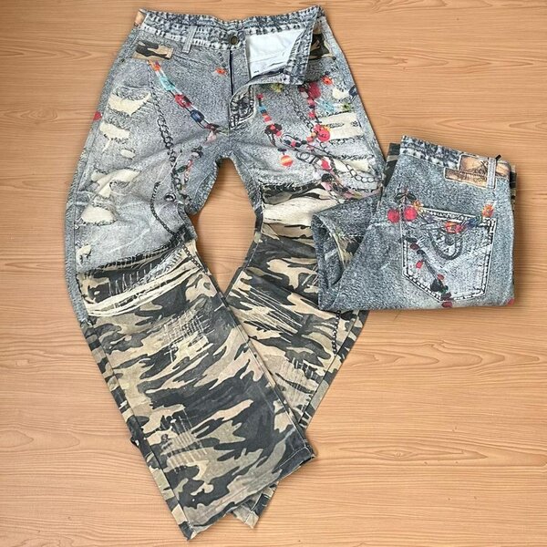 Denim flare jeans