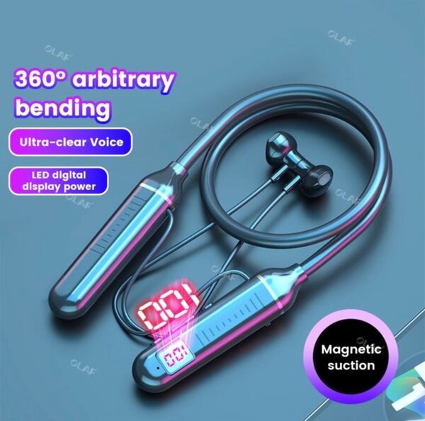 Bluetooth headset neckband uses SD card Black