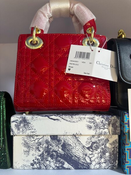 Red fashionable bag
