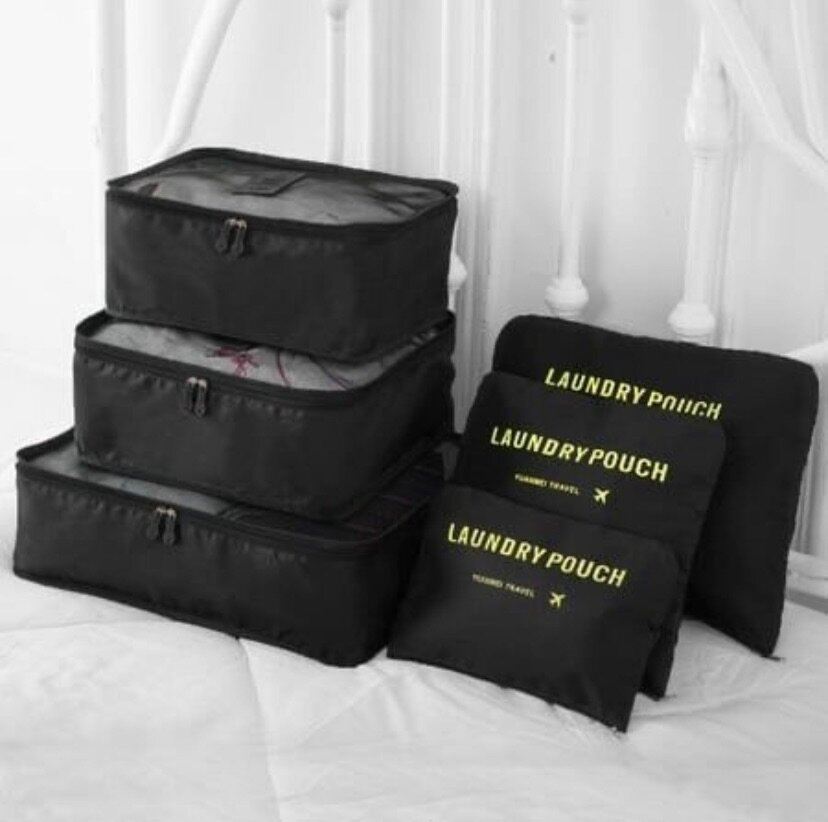 6 pcs Travel pouch set