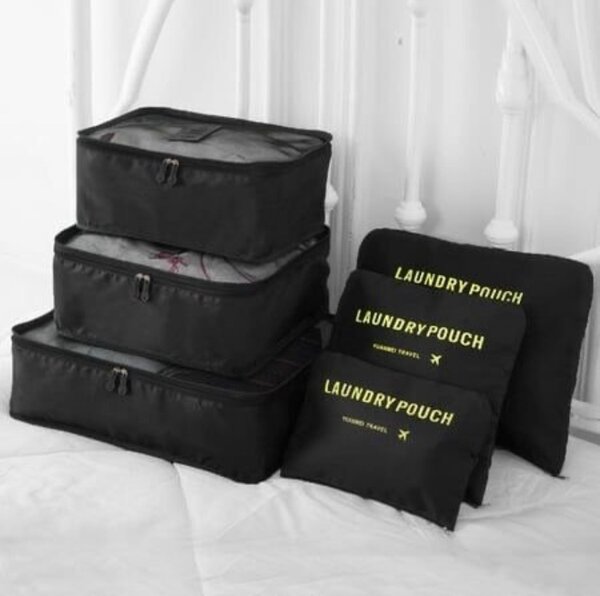 6 pcs Travel pouch set